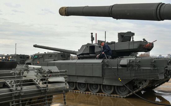 Russia Parade Preparation