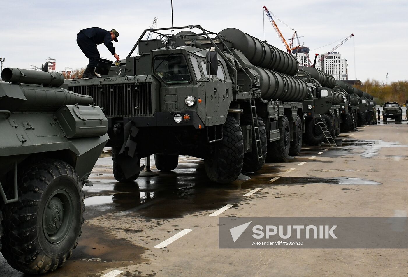 Russia Parade Preparation