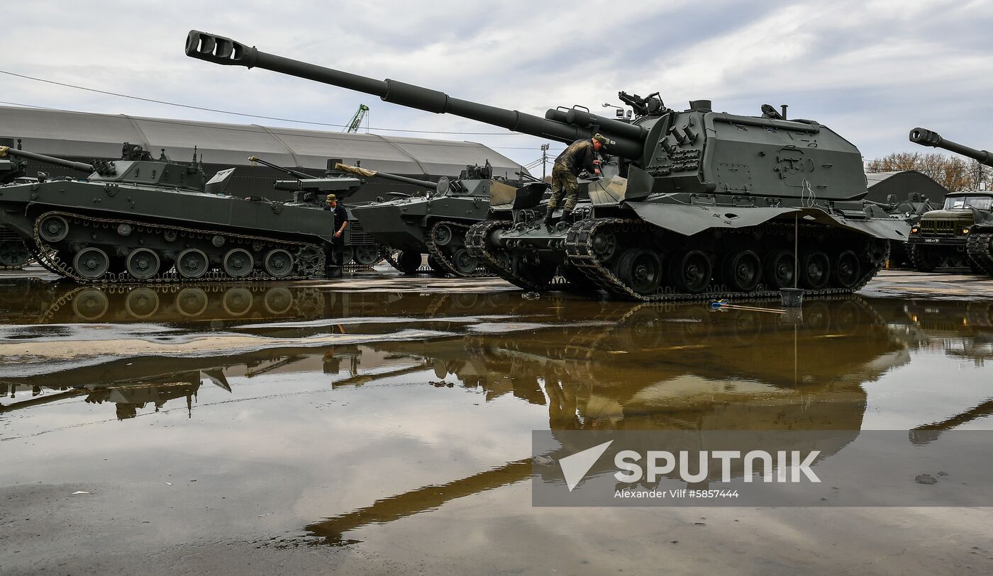 Russia Parade Preparation
