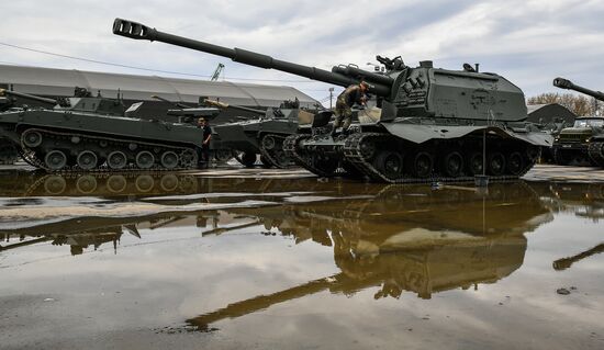 Russia Parade Preparation