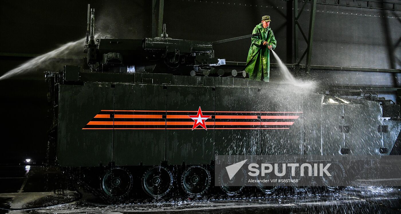 Russia Parade Preparation