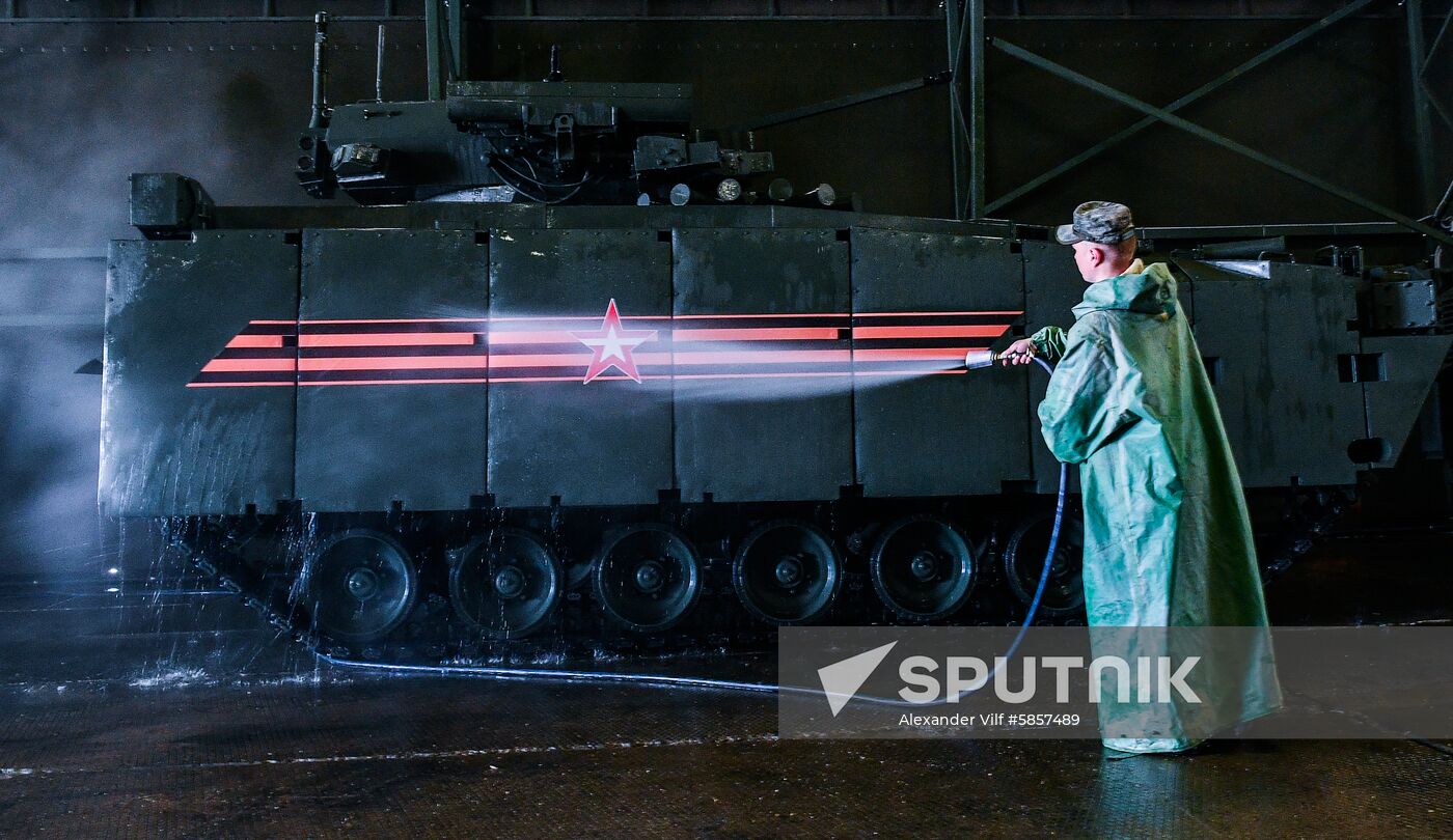 Russia Parade Preparation