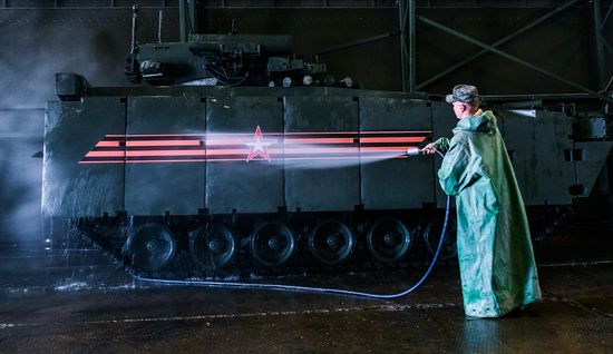 Russia Parade Preparation
