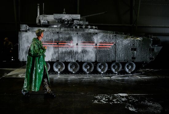 Russia Parade Preparation