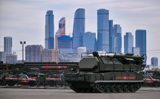 Russia Parade Preparation