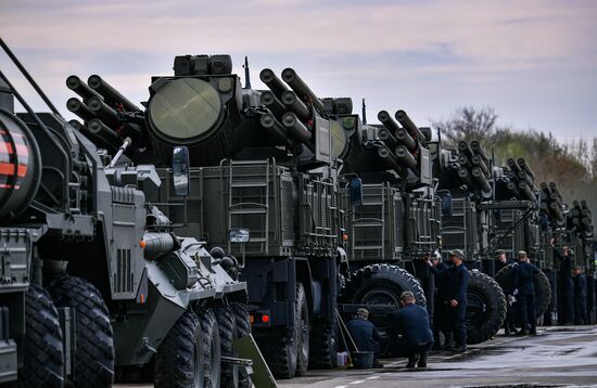 Russia Parade Preparation
