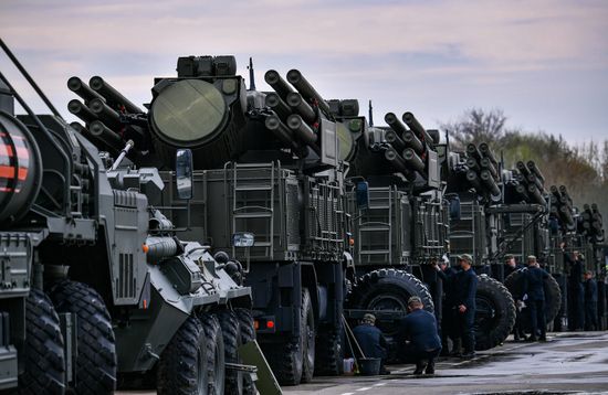 Russia Parade Preparation