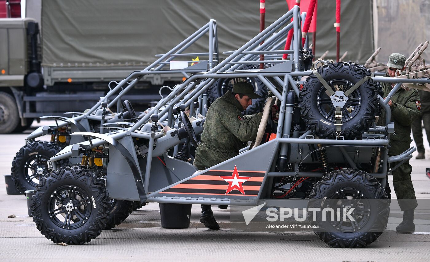 Russia Parade Preparation
