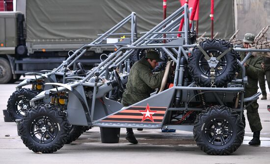 Russia Parade Preparation