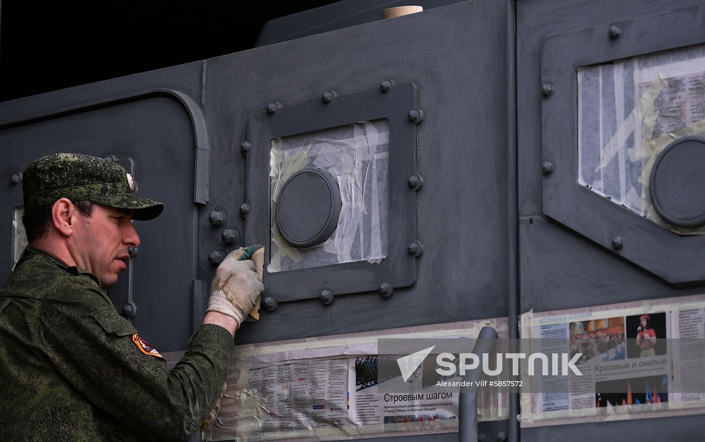 Russia Parade Preparation