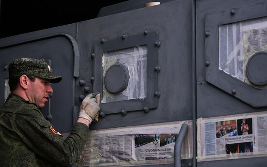 Russia Parade Preparation