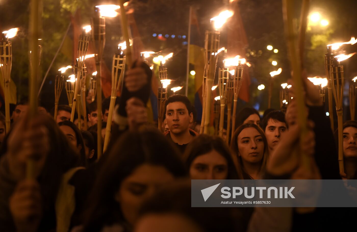 Armenia Torchlight Procession