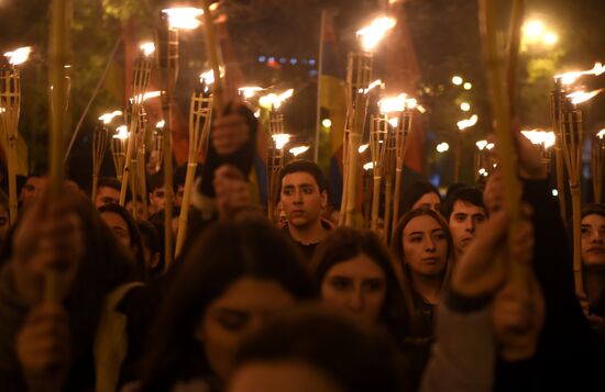Armenia Torchlight Procession