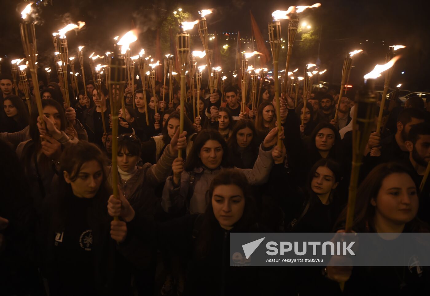 Armenia Torchlight Procession