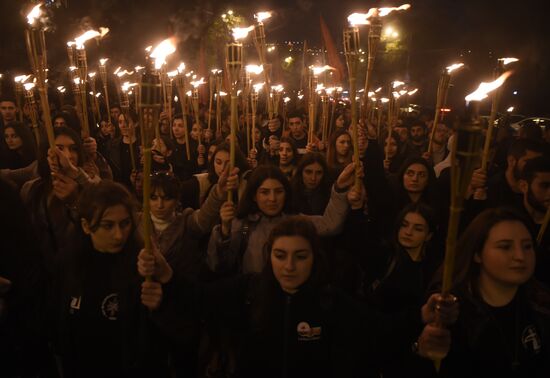 Armenia Torchlight Procession
