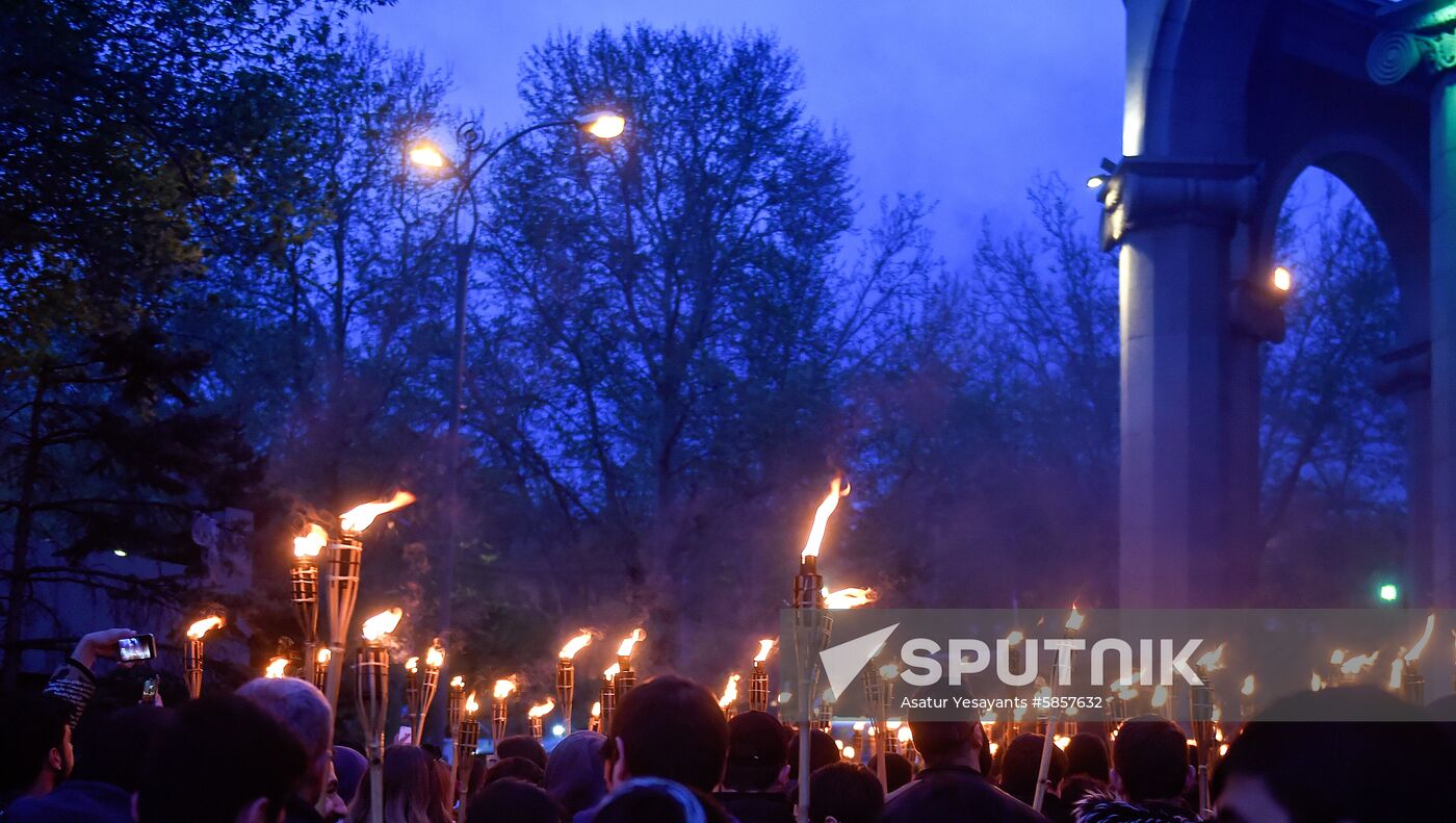 Armenia Torchlight Procession