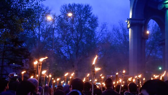 Armenia Torchlight Procession