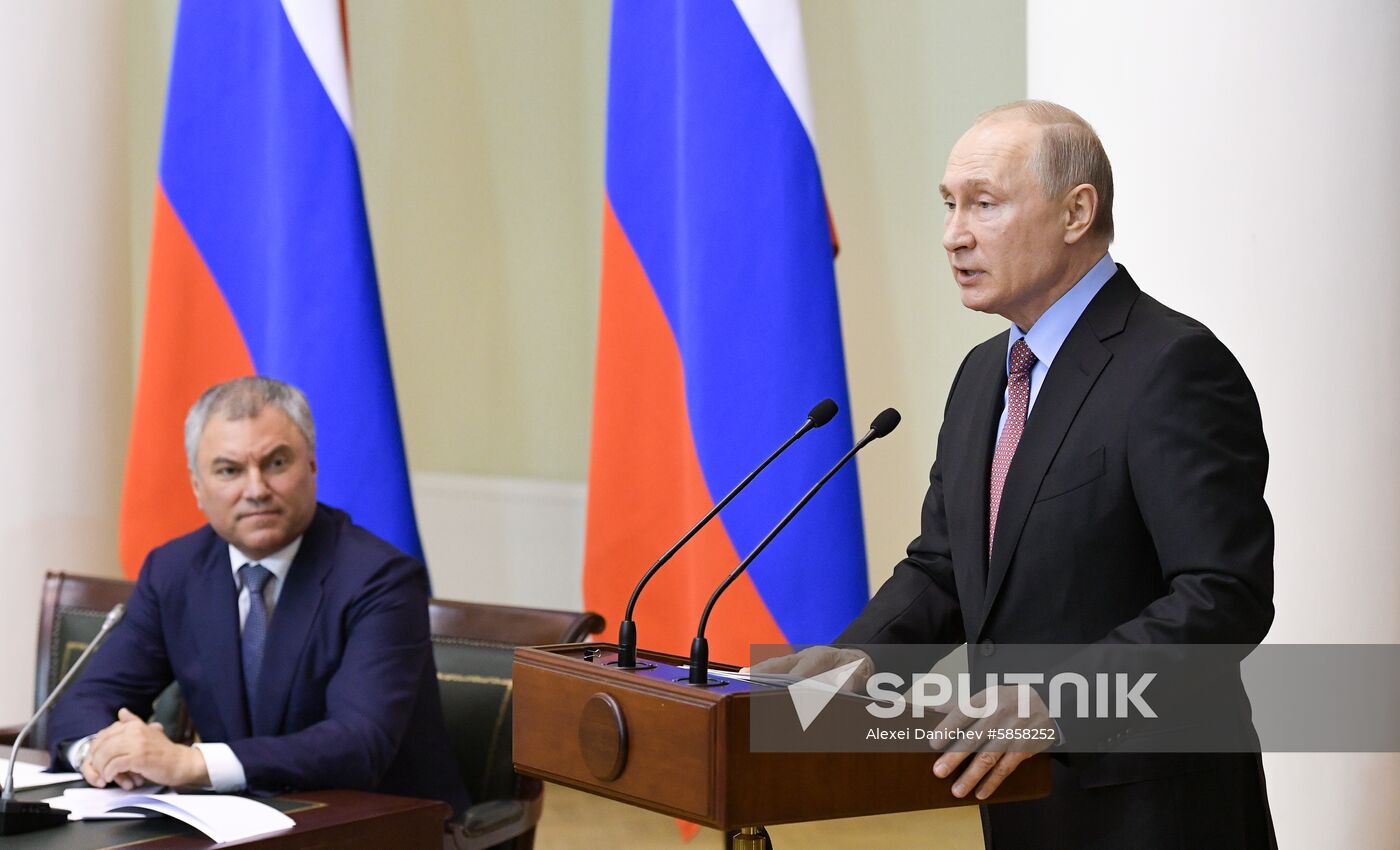 Russia Putin Lawmakers