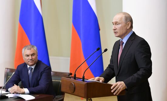Russia Putin Lawmakers