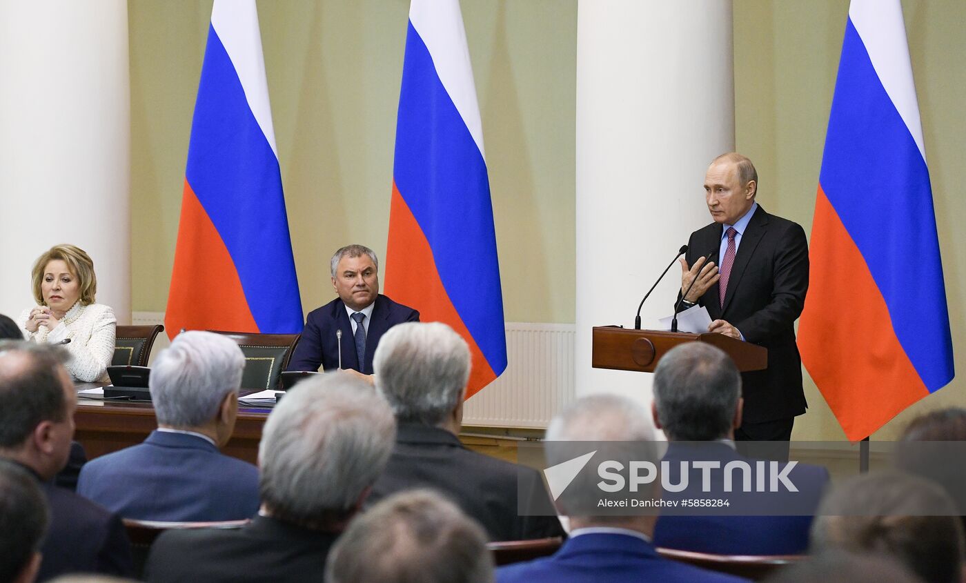Russia Putin Lawmakers