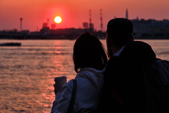 Sunset in St. Petersburg