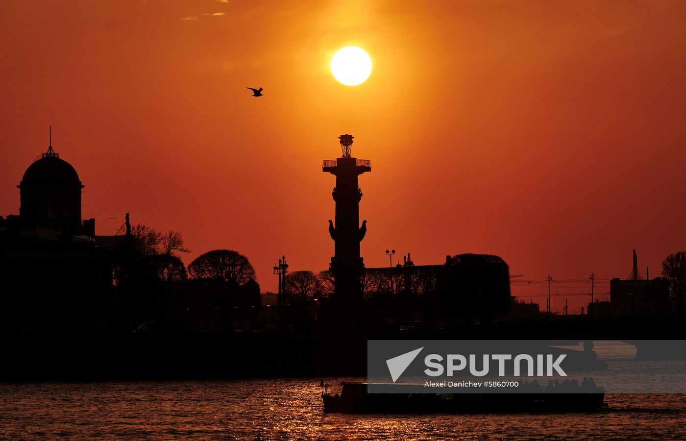 Russia St. Petersburg Sunset