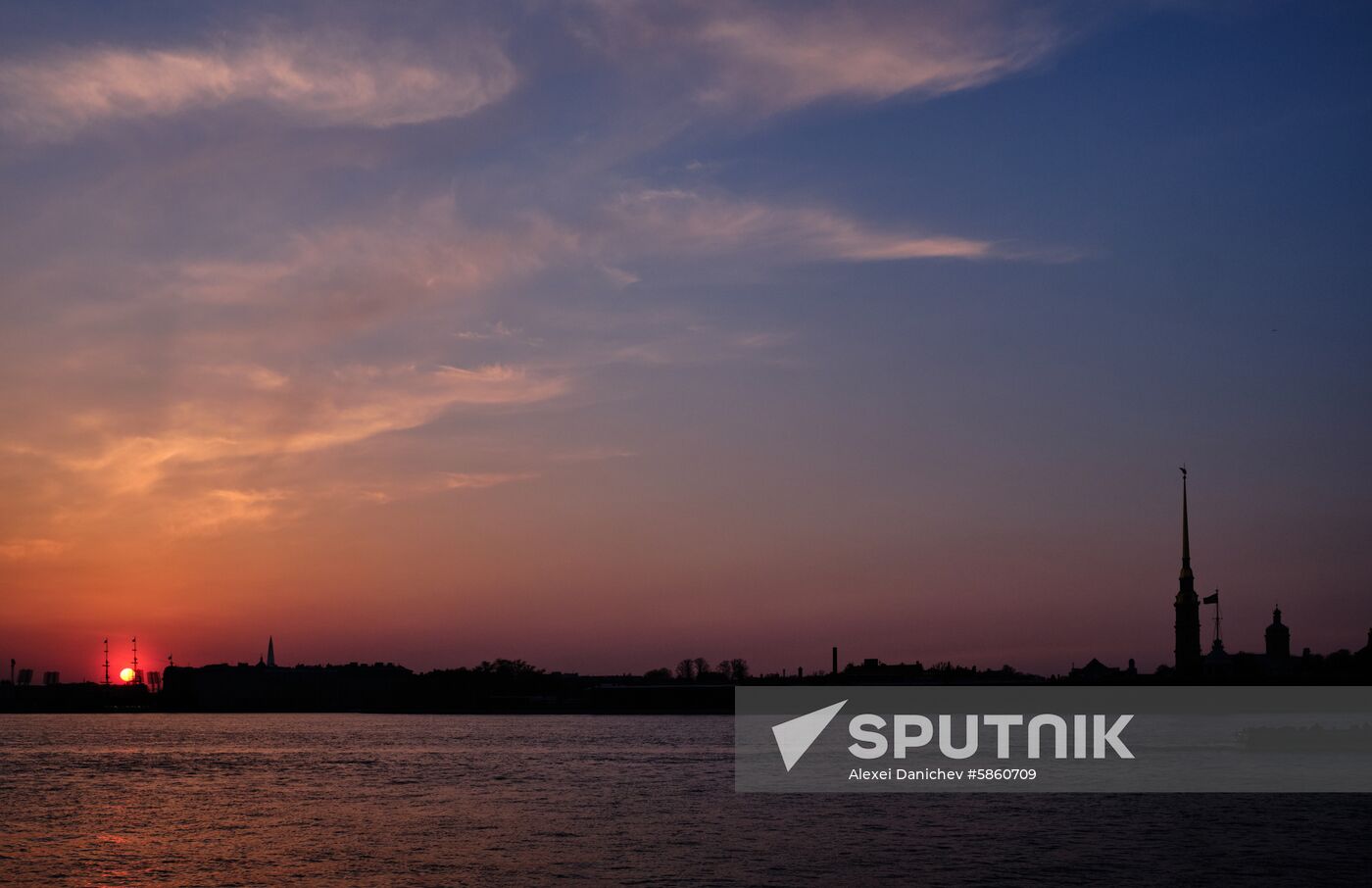 Russia St. Petersburg Sunset