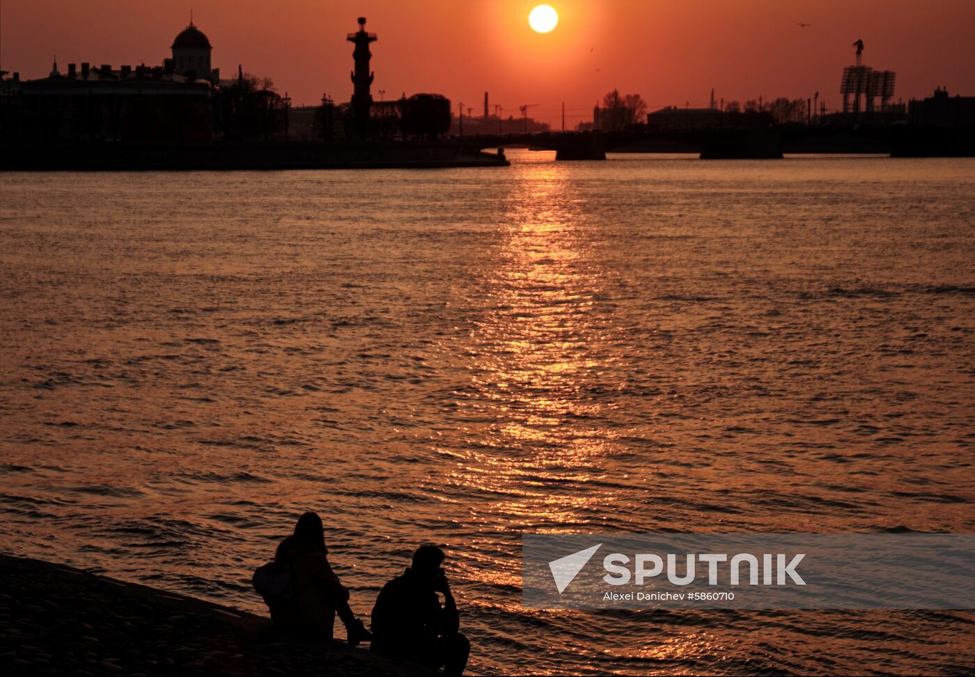 Russia St. Petersburg Sunset