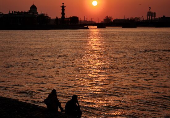 Russia St. Petersburg Sunset