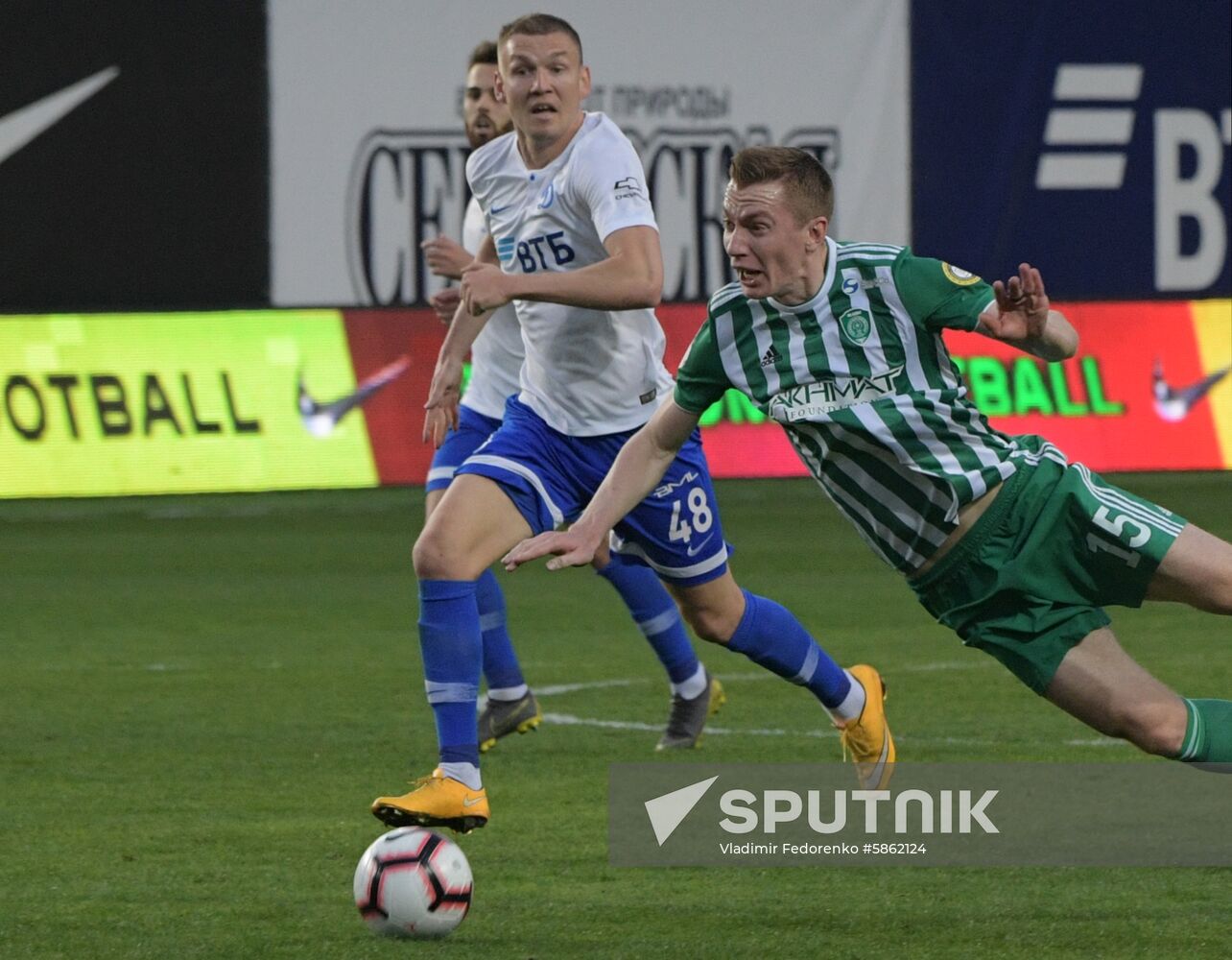 Russia Soccer Premier-League Dynamo - Akhmat