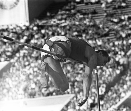 Soviet athlete Valery Brumel