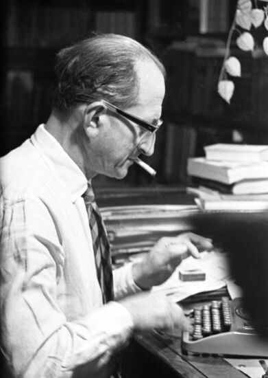 Soviet film director Mikhail Romm