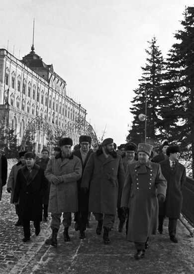 Cuban Prime Minister Fidel Castro visits USSR