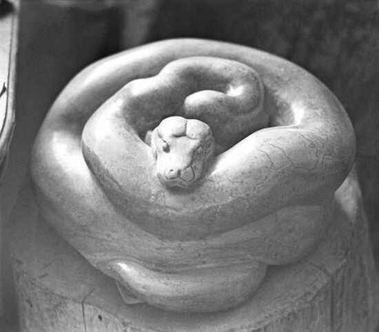 Boa Constrictor sculpture by Vasily Vatagin