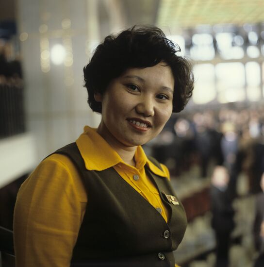 Delegate of 26th CPSU Congress Altyn Kaliyeva