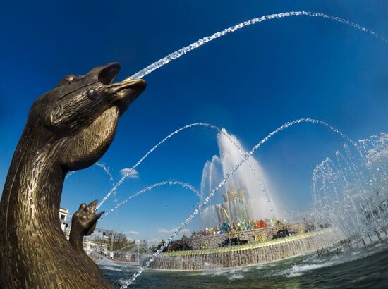 Russia Fountain Season