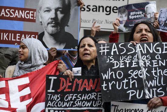 Great Britain Wikileaks Assange Court