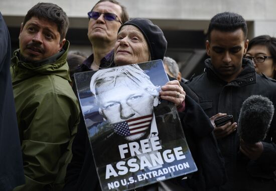 Great Britain Wikileaks Assange Court