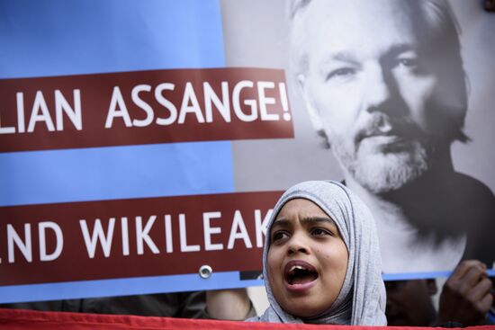 Great Britain Wikileaks Assange Court