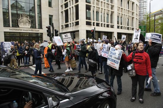 Great Britain Wikileaks Assange Court