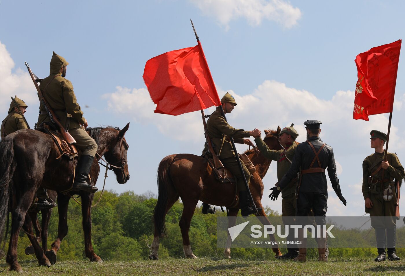 Russia Civil War Reenactment