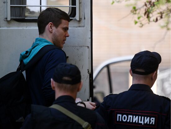 Russia Soccer Kokorin Mamaev Court