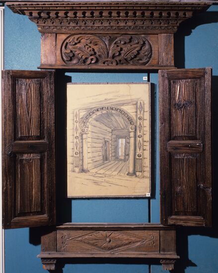 Wood-carving from Gorodets