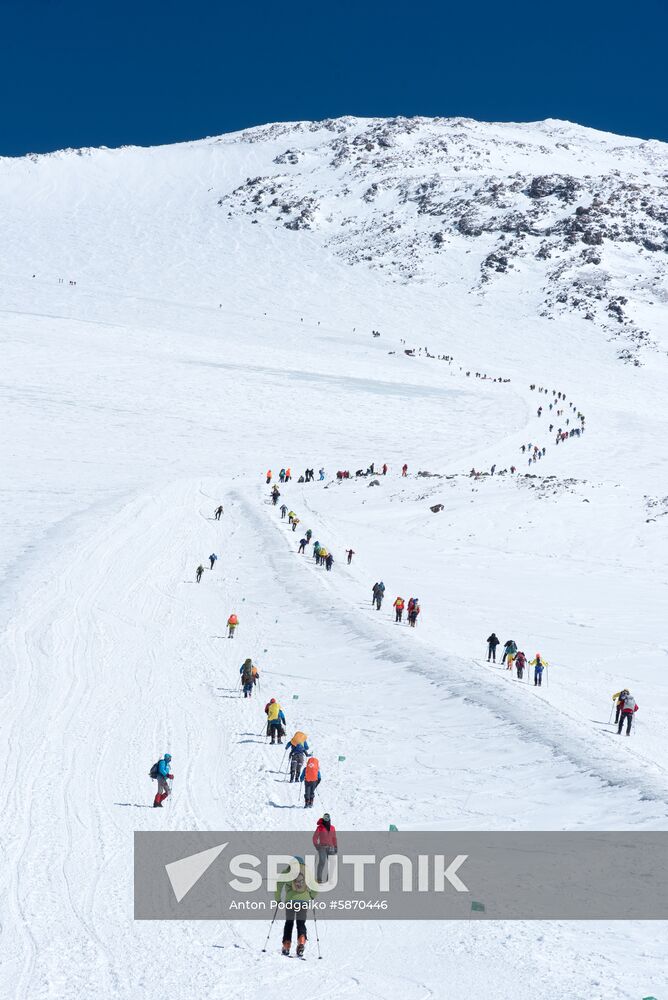 Russia Elbrus Climbing