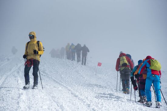 Russia Elbrus Climbing