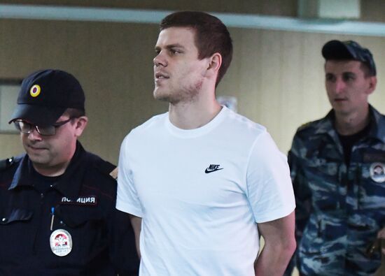 Russia Soccer Kokorin Mamaev Court