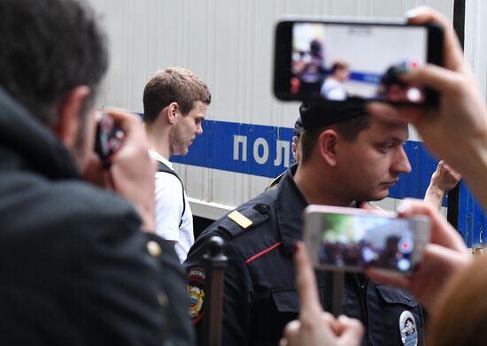 Russia Soccer Kokorin Mamaev Court