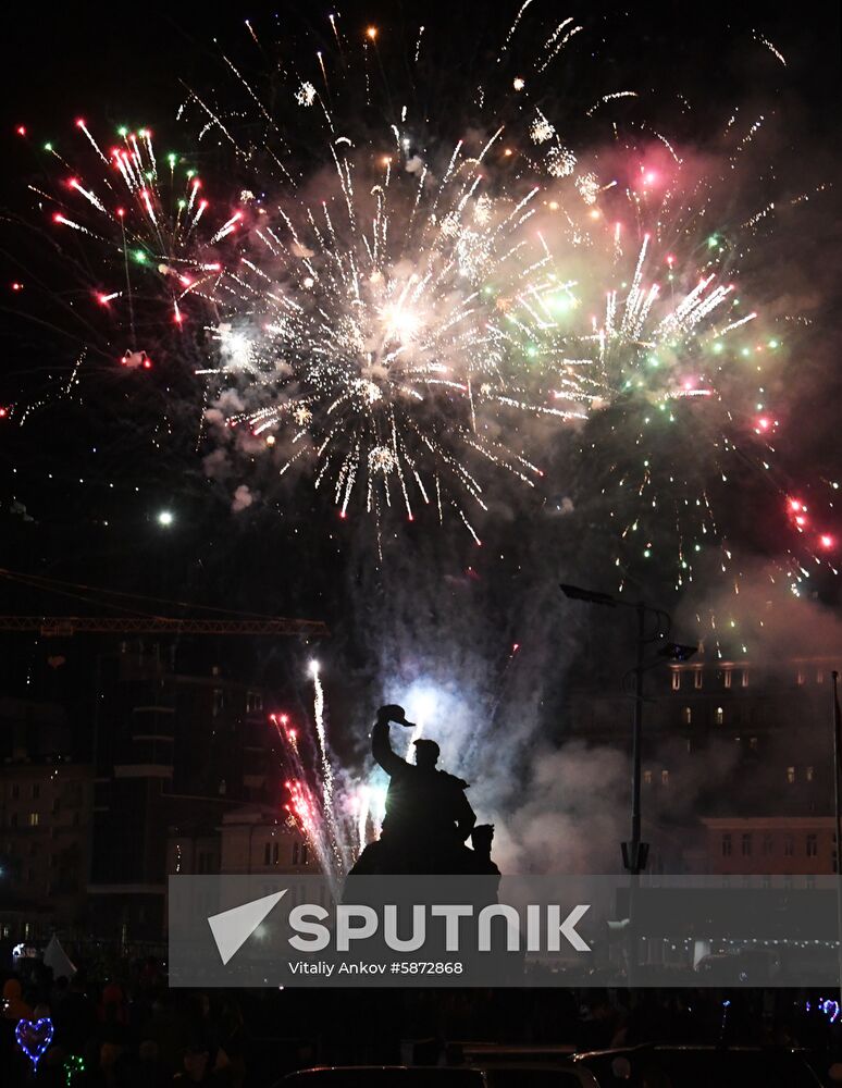 Russia Victory Day Fireworks