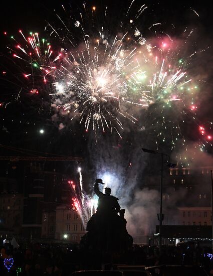 Russia Victory Day Fireworks