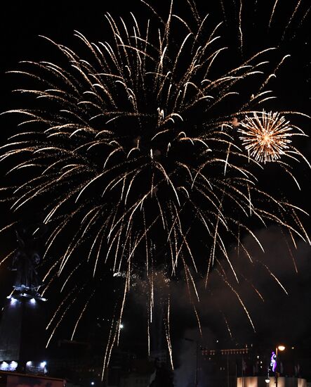 Russia Victory Day Fireworks